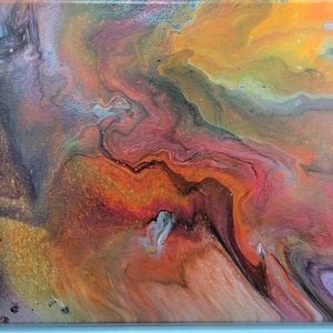 11x14 Acrylic Pour Painting